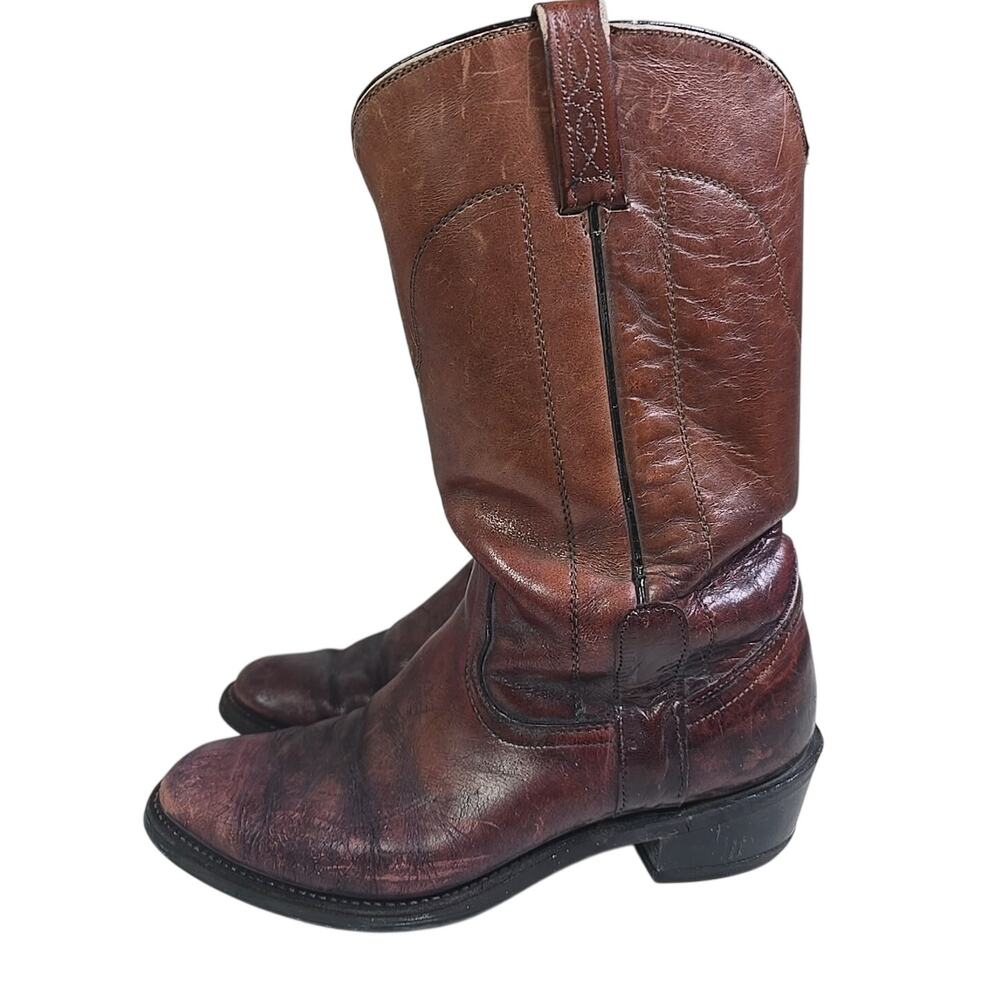 Mason Western Work Boot Size Men’s 8.5 D Boots Vibram Soles Genuine Leather